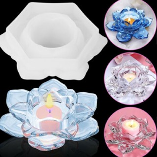 DIY Silicone Lotus Flower Resin Mold Epoxy Mould Casting Tray Making Craft Tool