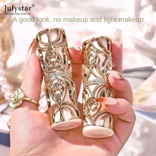 JULYSTAR Hih Petal Jelly ลิปสติกเปลี่ยนสีไม่ซีดจางไม่ติดถ้วยเพิ่มอุณหภูมิสี Sensing Lip Balm ขายด่วน