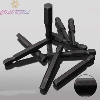 【COLORFUL】Screwdriver 50mm Accessories Black Hexagon Magnetic Metric Models Steel