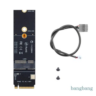 Bang M2Key-M อะแดปเตอร์การ์ดเครือข่ายอินเตอร์เฟส เป็นคีย์ A+E หรือ Key-E Wifi 80x22 มม.