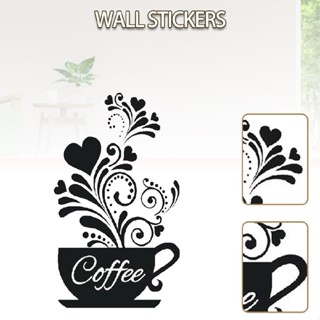 New Coffee Cup Decal Wall Decoration Removable Home Kitchen Mural Sticker Decor