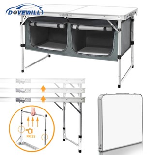[Dovewill] โต๊ะปิกนิก กันน้ํา 4 ฟุต สําหรับทําอาหาร บาร์บีคิว ชายหาด กลางแจ้ง