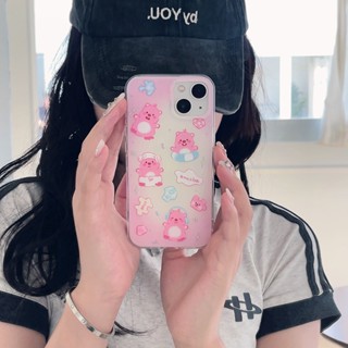 เคสโทรศัพท์มือถือ ป้องกันฝุ่น ไล่โทนสีชมพู สีเหลือง สําหรับ Iphone 12 13 Pro Max Sweet IP 11 14 Pro Max