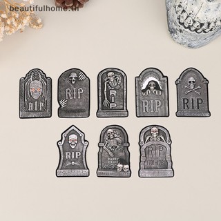 ｛Halloween Decor｝ป้ายท็อปเปอร์ รูปผี สําหรับตกแต่งเค้กฮาโลวีน 8 ชิ้น