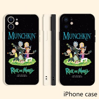 munchkin rick เคสไอโฟน 14 pro case iPhone 13 12 11 promax 8พลัส 7 8 Plus Se2020 เคส iPhone X Xr XsMax morty phone cover