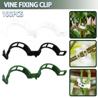 100PCS Plant Support Garden Clips Tomato Clips Vine Vegetable Fastening Clip