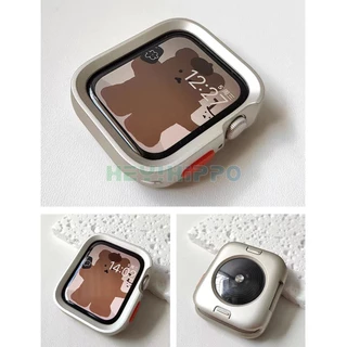 เคสป้องกันป้องกันการหล่นเหมาะสําหรับสมาร์ทวอทช์ซีรีส์ 10/9/8/7/6/5/SE/4 กรอบป้องกันเหมาะสําหรับ iwatch 45/44/42/41/40/38/49 มม.Series10 46 มม.42 มม.กรณี