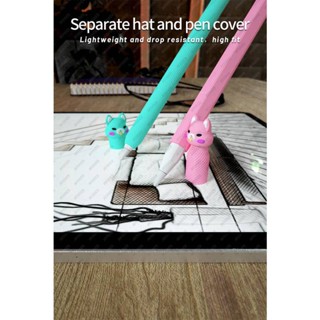 Kawaii เคสซิลิโคน แบบนิ่ม ลายสัตว์ สําหรับ Apple Pencil 2nd Stylus