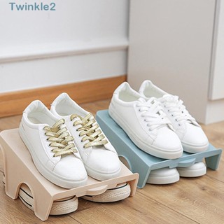 Twinkle ชั้นวางรองเท้า PP สีชมพู สีเขียว ทนทาน ประหยัดพื้นที่ สําหรับครัวเรือน