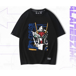 ร้อน！ Mobile Suit Gundam Anime เสื้อยืดแขนสั้นผู้ชายแขนสั้นฤดูร้อนใหม่ผ้าฝ้ายคุณภาพสูงเสื้อยืด ฤดูร้อน ใหม่