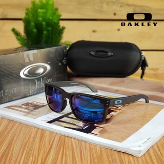 Oakley Holbrook แว่นตากันแดด เลนส์โพลาไรซ์ UV 400 เลนส์สีฟ้า สําหรับผู้ชาย