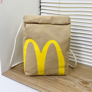 กระเป๋าเป้สะพายหลัง กระเป๋านักเรียน พิมพ์ลาย Mcdonalds