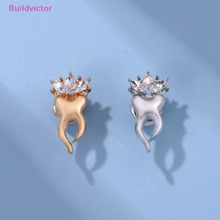 Buildvictor เข็มกลัดโลหะ รูปมงกุฎน่ารัก สําหรับตกแต่งกระเป๋าเป้สะพายหลัง กระเป๋าดินสอ เครื่องประดับ TH