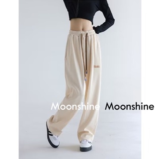 Moon  กางเกงขายาว คาร์โก้ กางเกง เชือกอเมริกันคลาสิค Cargo pants 2023 NEW ทันสมัย พิเศษ Trendy สวยงาม A20M02G 36Z230909