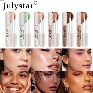 Julystar Beauty Makeup Facial Cover Spot Concealer 6 สีติดทนนาน Natural Tattoo Concealer Eye Body Concealer puueqg