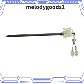 Melodygoods1 กิ๊บติดผม แบบไม้ ประดับพู่ สไตล์โบราณ สําหรับผู้หญิง