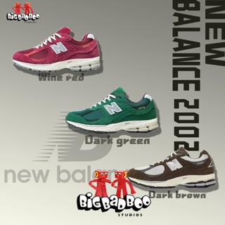 New Balance 2002r Wine red / Dark green / Dark brown รองเท้าผ้าใบ ของแท้100%