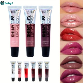 Ushas 6 Color Liquid Lip Gloss Brightening Lipstick Waterproof Sweat-proof Self-contained Thin Flash Lip Makeup heby1