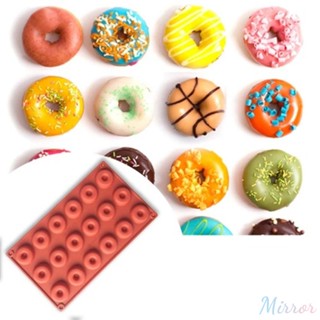 ซิลิโคน 18 Donut Maker Donut Silicon Abrasives 3d DIY Baking Pastry Cookie แม่พิมพ์ช็อกโกแลตมัฟฟินแม่พิมพ์เค้กขนมหวานเครื่องมือทำมือ M