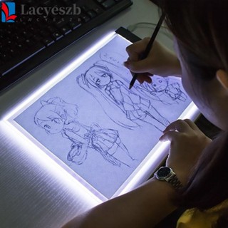 Lacyeszb แผ่นบอร์ดวาดภาพอะคริลิค Led A4 หรี่แสงได้ 3 ระดับ สีโปร่งใส สําหรับเด็ก