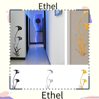 Ethel1 สติกเกอร์กระจกอะคริลิค รูปดอกไม้ สไตล์โมเดิร์น ลอกออกได้ สําหรับติดตกแต่งผนังบ้าน