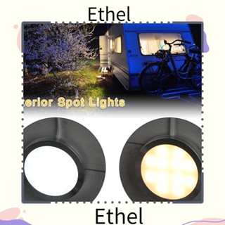 Ethel1 แผงไฟสปอตไลท์ LED 12V 12 ดวง ปลั๊ก UK สําหรับห้องนอน ห้องครัว