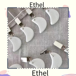 Ethel1 จี้ผ้าปูโต๊ะปิกนิก ลายดวงจันทร์ สําหรับตกแต่งโต๊ะอาหารค่ํา ครอบครัว