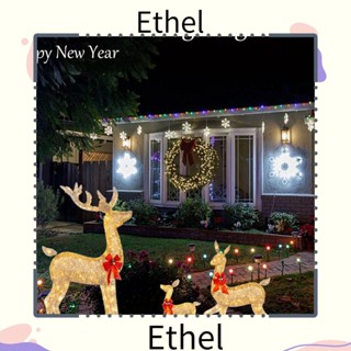 Ethel1 โบว์กวางเรนเดียร์ สีแดง อะคริลิค สําหรับตกแต่งคริสต์มาส วันหยุด