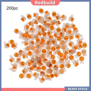 Redbuild|  200 ชิ้น 2 สาย ในร่ม กลางแจ้ง โทรศัพท์ สายเคเบิล เชื่อมต่อ ลวดเยลลี่ จีบ เชื่อมต่อ