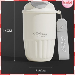 [lswbd] แก้วกาแฟเซรามิค มีฉนวนกันความร้อน กันรั่ว ใช้ซ้ําได้ 410 มล.