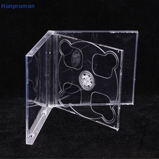 Hanproman&gt; กล่องซีดีเปล่า พลาสติก PP ใส ทรงสี่เหลี่ยม ความจุ 2 แผ่น