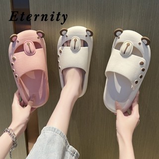 Eternity รองเท้าหัวโต รองเท้าแตะผู้หญิง น่ารักหนาพื้นลื่น อาบน้ำในห้องน้ำ  33z080404