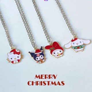 ใหม่ สร้อยคอโซ่ จี้การ์ตูน Sanrio Christmas Series Kuromi My Melody Cinnamoroll Hello Kitty น่ารัก อัลลอย สําหรับผู้หญิง เพื่อน นักเรียน [RAIN]