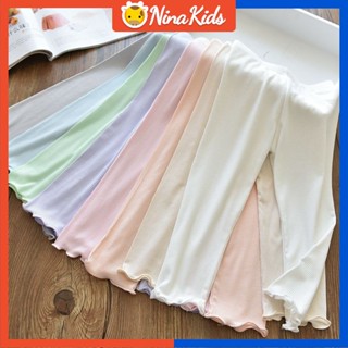 กางเกงเลกกิ้ง ระบายอากาศ สีแคนดี้ สําหรับเด็กผู้หญิง อายุ 0-7 ปี
