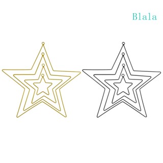 Blala แหวนเหล็กดัด รูปดาว โครงพวงหรีด มาคราเม่ DIY