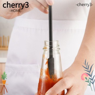 Cherry3 ไม้พาย ขนาดเล็ก แบบพกพา สีแดง สีดํา สําหรับเครื่องสําอาง 6 ชิ้น