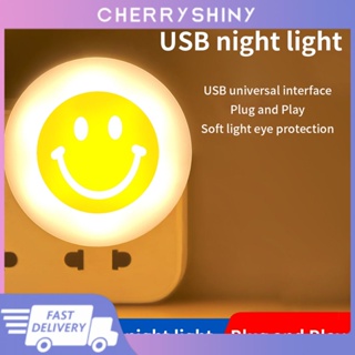 ใหม่ โคมไฟ Led รูปหน้ายิ้ม 5v ชาร์จ Usb สําหรับอ่านหนังสือ 1 ชิ้น