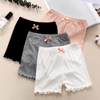 Spot second hair# girls leggings anti-exposure modal safety pants summer thin childrens insurance pants childrens new three-part pants 8cc