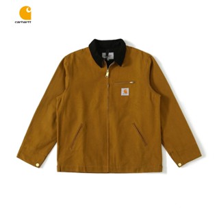 Carhartt ของแท้ 100% เสื้อแจ็กเก็ต เสื้อคาร์ดิแกน มีซิป กันลม กันความร้อน สไตล์สตรีท คลาสสิก สําหรับผู้ชาย