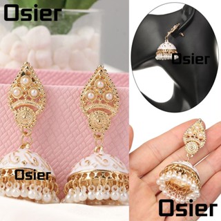 Osier1 เครื่องประดับต่างหู รูปกระดิ่ง ประดับพู่ สไตล์ยิปซีอินเดีย