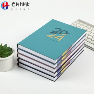 Chink หนังสือปฏิทิน หนัง PU ขนาด A5 2024 คุณภาพสูง 365 วัน สําหรับโรงเรียน สํานักงาน