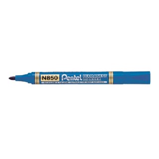 PENTEL ปากกามาร์คเกอร์ แบบหัวกลม PERMANENT สีน้ำเงิน*