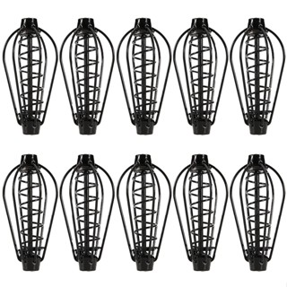 10pcs 25g Carp Fishing Feeder Bait Cage Black Spring Sinker Swim Fish Tackle