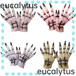 Eucalytus1 ถุงมือคอสเพลย์ ถุงมือเล็บยาว สไตล์โกธิค พร้อมกรงเล็บ เทศกาลพังก์ ยาง สุดเท่