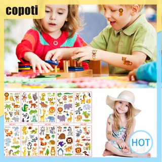 Copoti รอยสักชั่วคราว ลายไดโนเสาร์ 3D กันน้ํา สําหรับบ้าน ปาร์ตี้ 30 ชิ้น