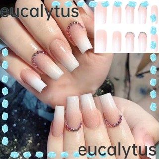 Eucalytus1 เล็บปลอม แบบเต็มหัว ทรงสี่เหลี่ยม DIY