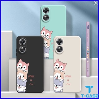 เคส OPPO A78 A17 A78 5G A17K Reno 8T A98 5G Reno 8T 5G เคสซิลิโคนนิ่ม ลายสุนัขน่ารัก 2A-GG