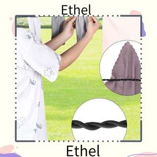 Ethel1 ราวตากผ้า เชือกถ้วยดูด ไม้แขวนเสื้อ กันลื่น ยืดหยุ่น แบบพกพา ราวตากผ้า เดินทาง ตั้งแคมป์