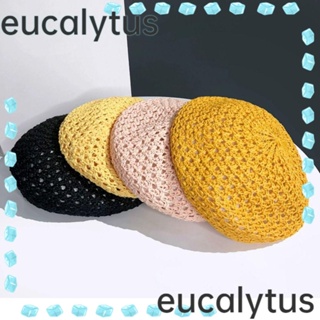 Eucalytus1 หมวกเบเร่ต์ ระบายอากาศ แฟชั่นฤดูใบไม้ผลิ ฤดูร้อน สําหรับผู้หญิง