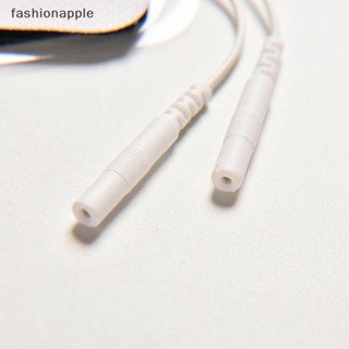 [fashionapple] แผ่นอิเล็กโทรด ใช้ซ้ําได้ ขนาดใหญ่ สําหรับเครื่องจักร Tens EMS 2 ชิ้น